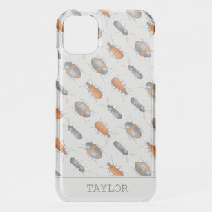 Beetle bug insect pattern personalized iPhone 11 case