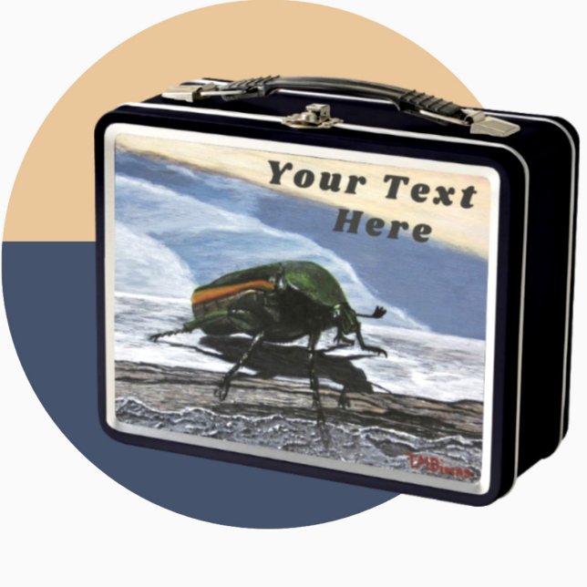 Beetle Bug Lunch Box - Optional Personalization (Beetle Bug Lunch Box)