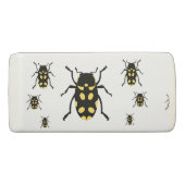 Beetle bugs on white eraser (Back)
