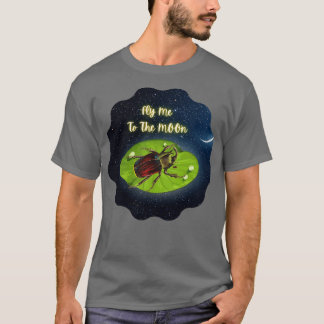 Beetle Fly Me To The Moon T-Shirt