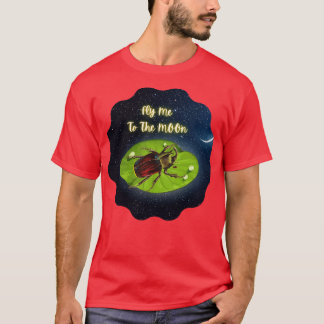 Beetle Fly Me To The Moon T-Shirt