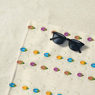 Beetle on brown soil beach towel