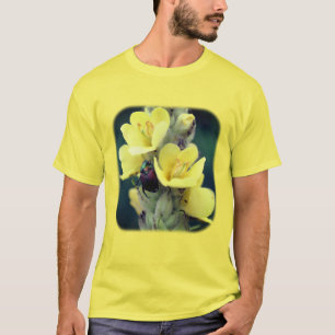 Beetle On Mullein Flower Nature T-Shirt