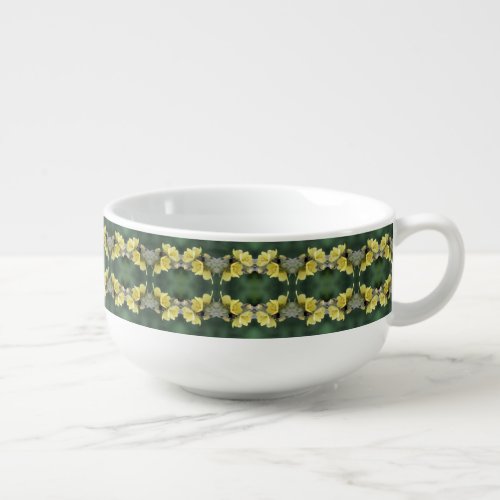 Beetle On Wild Mullein Flower Abstract  Soup Mug