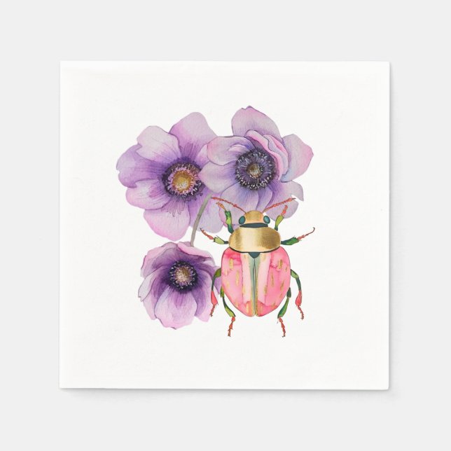 Beetle Paper Napkin (Front)