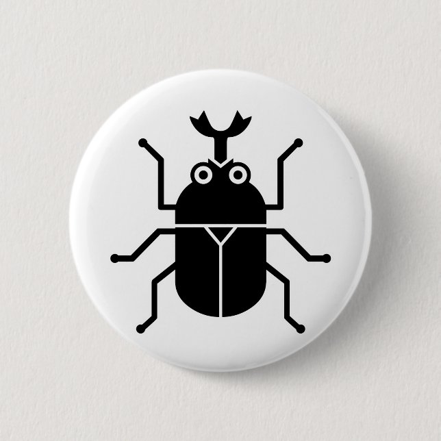 beetle pinback button (Front)