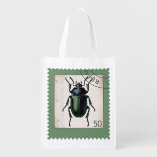 Beetle Stamp  Grocery Bag