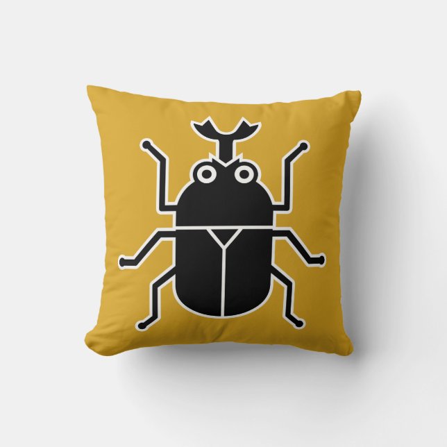 Beetle Throw Pillow (Front)
