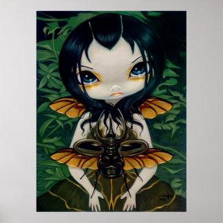 Beetle Wings gothic fairy Art Print