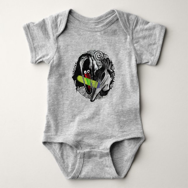 Beetlejuice | Adam & Barbara Scary Baby Bodysuit (Front)