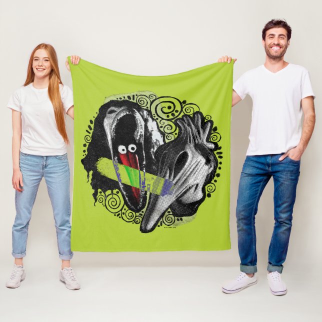 Beetlejuice | Adam & Barbara Scary Fleece Blanket (In Situ)