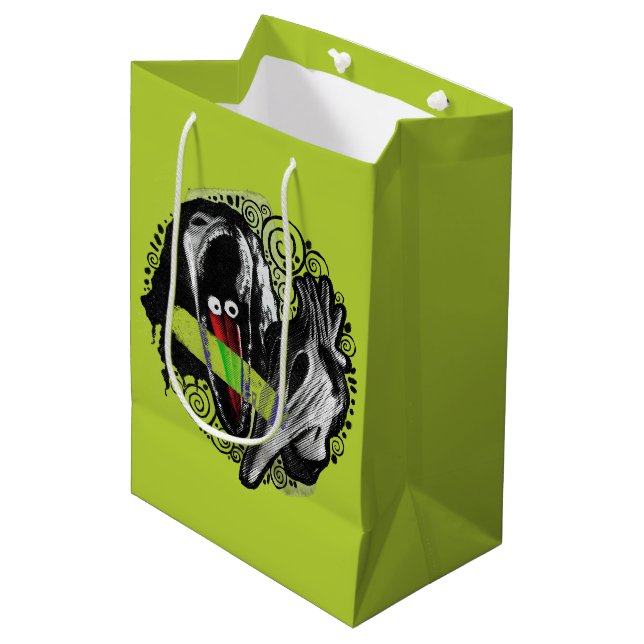 Beetlejuice | Adam & Barbara Scary Medium Gift Bag (Front Angled)