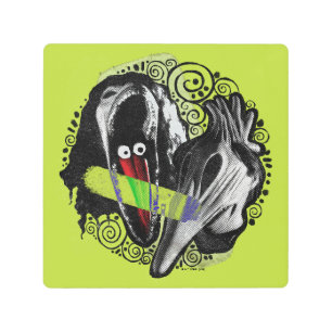 Beetlejuice Adam & Barbara Scary Metal Print