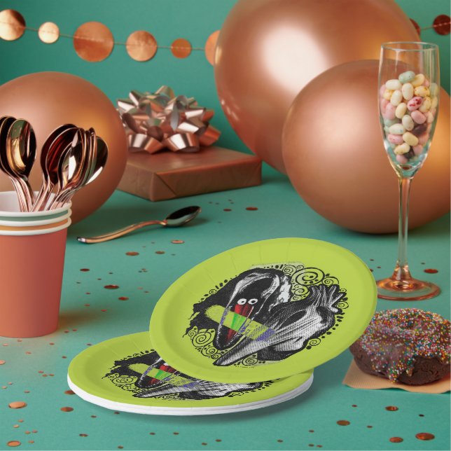 Beetlejuice | Adam & Barbara Scary Paper Plates (Multi)