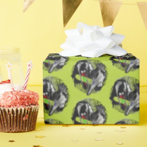 Beetlejuice  Adam  Barbara Scary Wrapping Paper