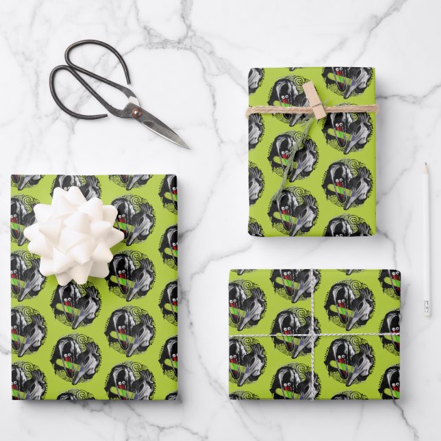 Beetlejuice | Adam & Barbara Scary Wrapping Paper Sheets (Front)
