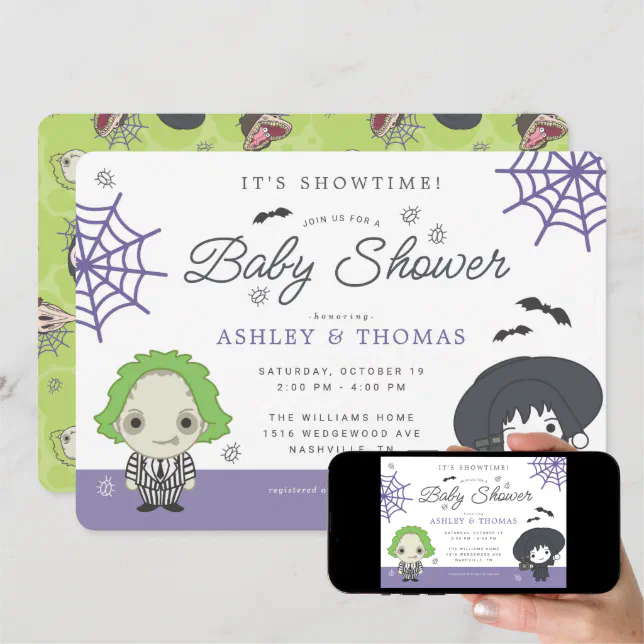 Beetlejuice Baby Shower Invitation Zazzle