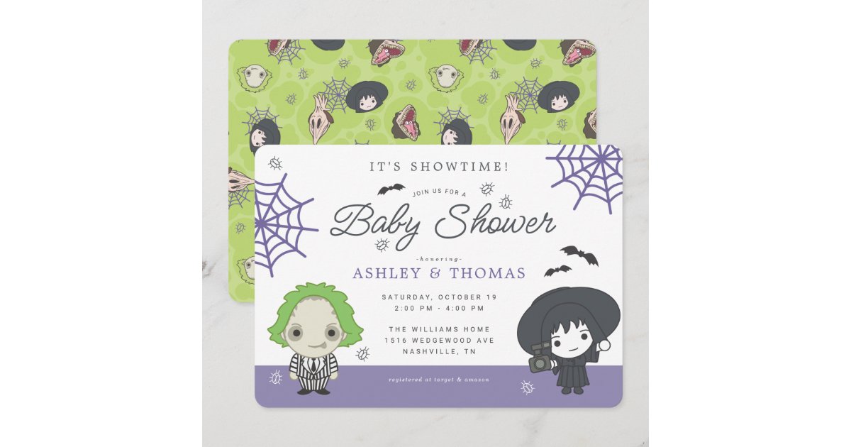 Beetlejuice Baby Shower Invitation Zazzle