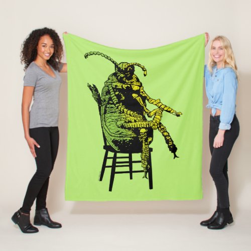 Beetlejuice  Beetle in Chair Fleece Blanket