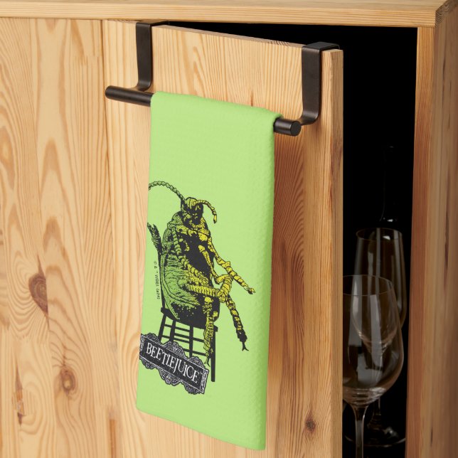 Beetlejuice | Beetle in Chair Kitchen Towel (Thirds Fold)