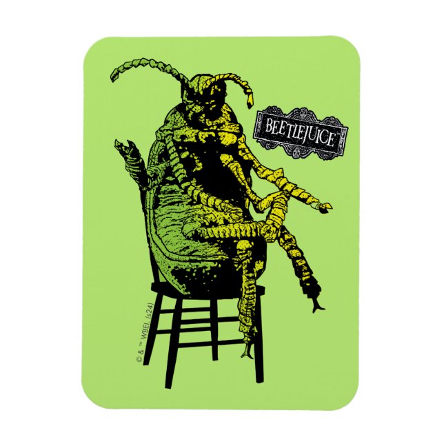 Beetlejuice | Beetle in Chair Magnet (Vertical)
