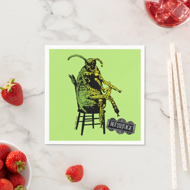 Beetlejuice | Beetle in Chair Napkins (Insitu)