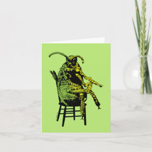 Beetlejuice Beetle in Chair Note Card