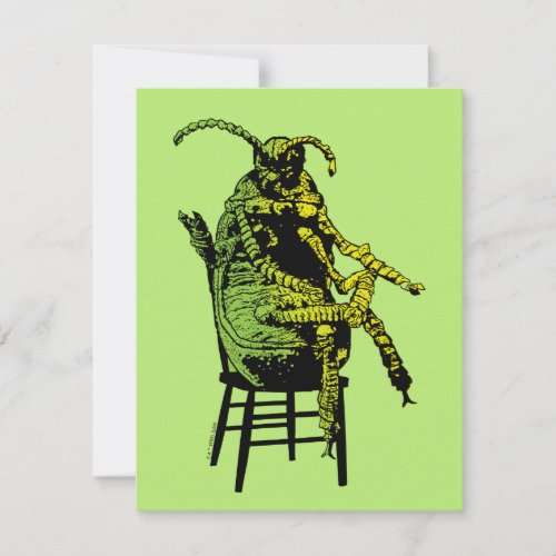 Beetlejuice  Beetle in Chair Note Card