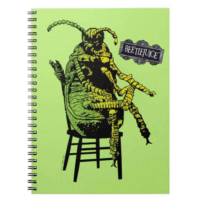 Beetlejuice | Beetle in Chair Notebook (Front)