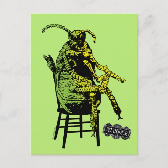 Beetlejuice | Beetle in Chair Postcard (Front)