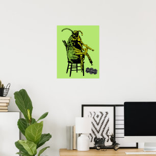 Beetlejuice Beetle in Chair Poster