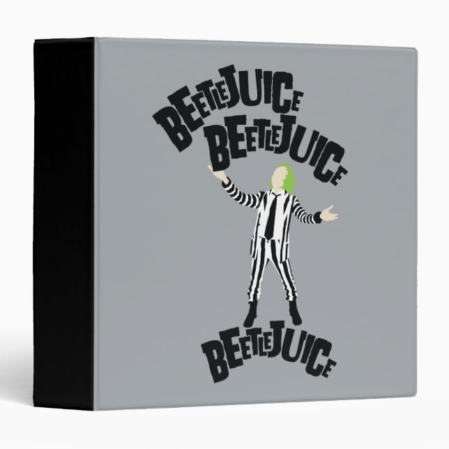Beetlejuice Beetlejuice Beetlejuice 3 Ring Binder (Front/Spine)