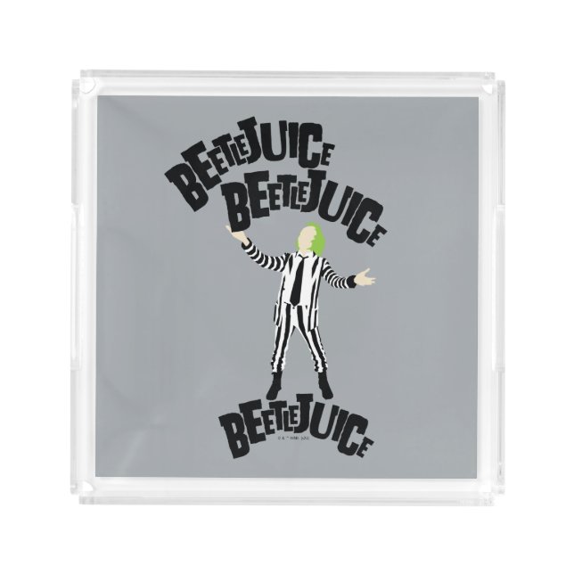 Beetlejuice Beetlejuice Beetlejuice Acrylic Tray (Front)