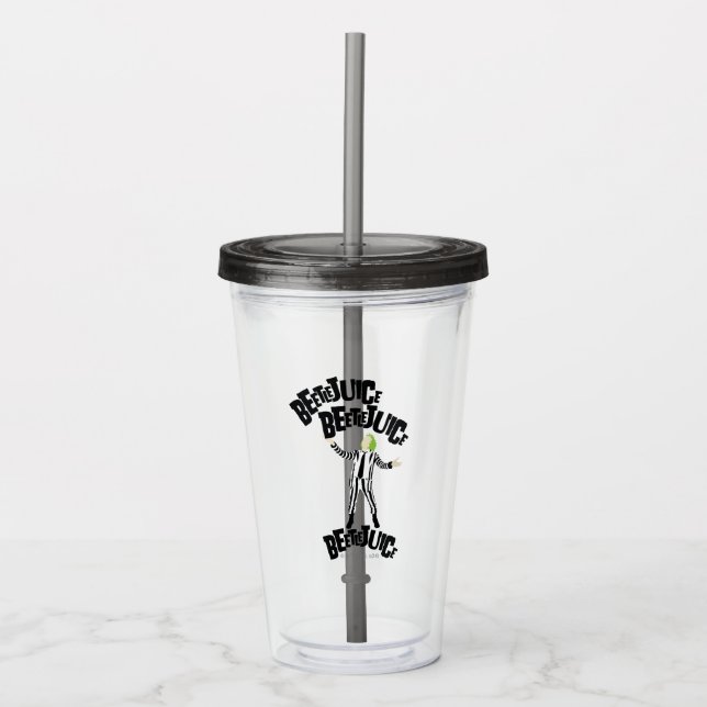 Beetlejuice Beetlejuice Beetlejuice Acrylic Tumbler (Front)