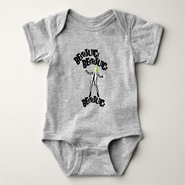 Beetlejuice Beetlejuice Beetlejuice Baby Bodysuit (Front)