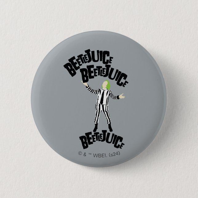 Beetlejuice Beetlejuice Beetlejuice Button (Front)