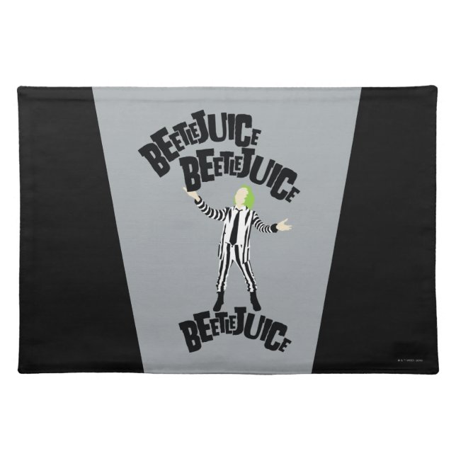 Beetlejuice Beetlejuice Beetlejuice Cloth Placemat (Front)