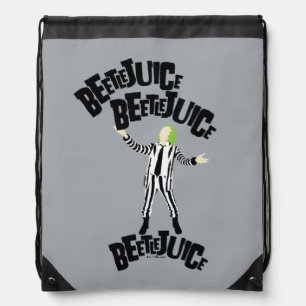 Beetlejuice Beetlejuice Beetlejuice Drawstring Bag