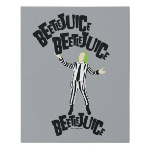 Beetlejuice Beetlejuice Beetlejuice Faux Canvas Print