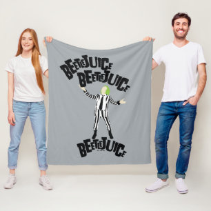 Beetlejuice Beetlejuice Beetlejuice Fleece Blanket