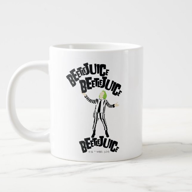 Beetlejuice Beetlejuice Beetlejuice Giant Coffee Mug (Left)