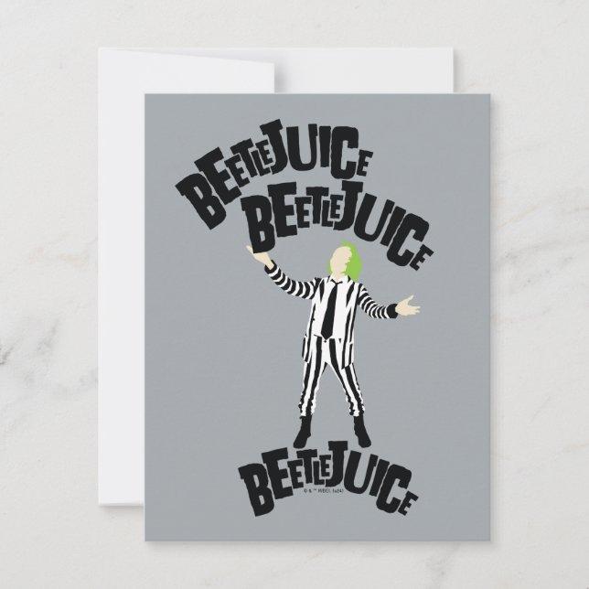 Beetlejuice Beetlejuice Beetlejuice Note Card (Front)