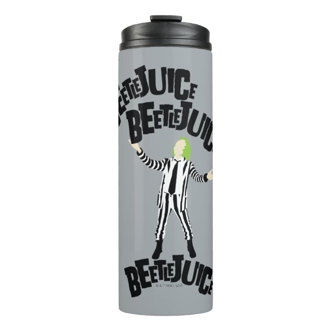 Beetlejuice Beetlejuice Beetlejuice Thermal Tumbler (Front)