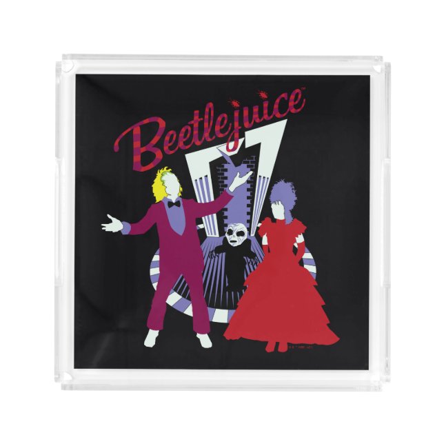 Beetlejuice | Beetlejuice & Lydia Wedding Acrylic Tray (Front)