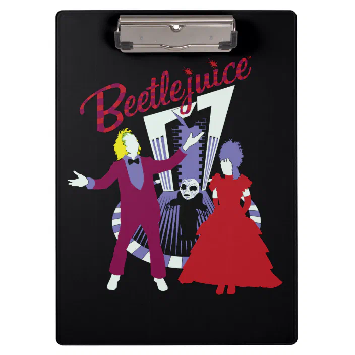 Beetlejuice Beetlejuice Lydia Wedding Clipboard Zazzle Com