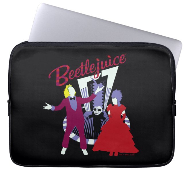 Beetlejuice | Beetlejuice & Lydia Wedding Laptop Sleeve (Front)