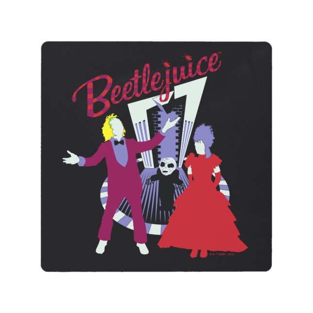 Beetlejuice | Beetlejuice & Lydia Wedding Metal Print (Front)