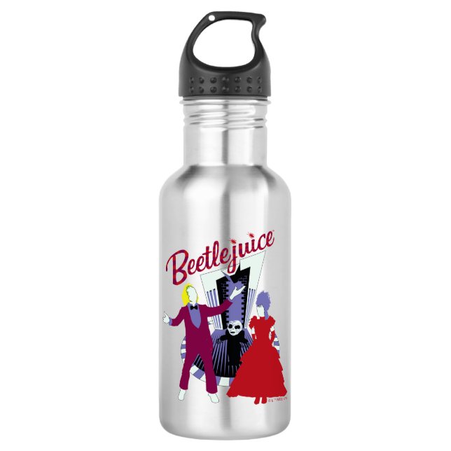 Beetlejuice | Beetlejuice & Lydia Wedding Stainless Steel Water Bottle (Front)