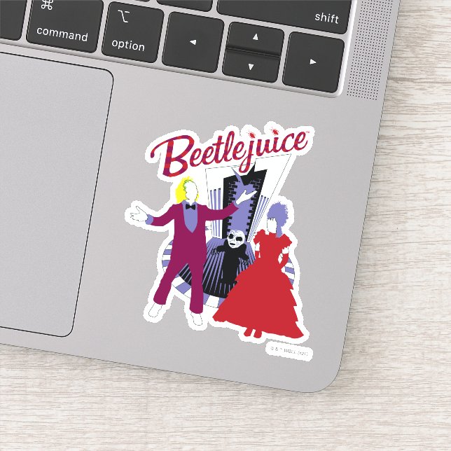 Beetlejuice | Beetlejuice & Lydia Wedding Sticker (Detail)