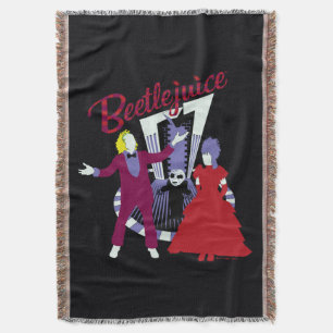 Beetlejuice Beetlejuice & Lydia Wedding Throw Blanket
